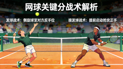 网球巨星关键分处理，发球与接发球战术选择